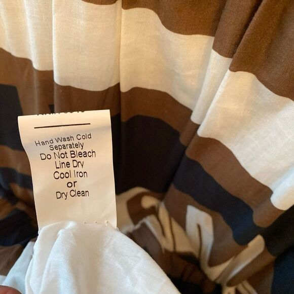 CIVICO 51 Made in Italy Women’s Maxi Brown And Black Sleeveless Dress Sz L - Picture 15 of 15